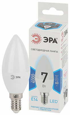 Лампа светодиодная Эра Стандарт E14 7Вт 4000K LED B35-7W-840-E14 400_400_2473390