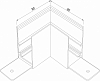 Соединитель угловой L-образный для треков накладных Elektrostandard Slim Magnetic a062194 100_100_2124062