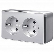 Розетка с заземлением Werkel Gallant (серебряный) W5072106 500_191_2296564