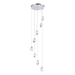 SL6114.103.08 Светильник подвесной ST-Luce Хром/Прозрачный LED 8*3W 3000K КАСКАТО 250_100_2956018
