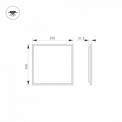 Светильник для потолка Армстронг Arlight DL-TITAN 052836 400_400_679125