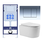 SET AQUATEK МИЯ 4в1 (рама AQUATEK Standard INS-0000012+ кркпеж KKI-0000002+клавиша KDI-0000010+унитаз МИЯ AQ2004-00 с тонким сиденьем soft-close 250_100_Array