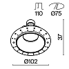 Встраиваемый светильник Technical DL051-U-2WMG 100_100_2438314