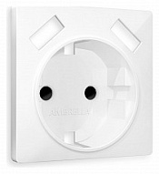 Накладка для розетки с заземлением и со шторками и 2хUSB type A Ambrella Volt ALFA AP1090 500_191_2306464
