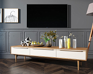 Консоль под TV "Bruni white" с ящиками арт BR-21WH 250_100_1984049