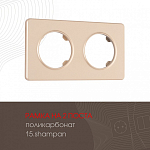 Рамка на 2 поста Arte Milano am-502.15 502.15-2.shampan 250_100_2168438