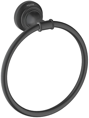 AQ4512MB КЛАССИК полотенцедержатель кольцо, матовый черный 400_400_3225855