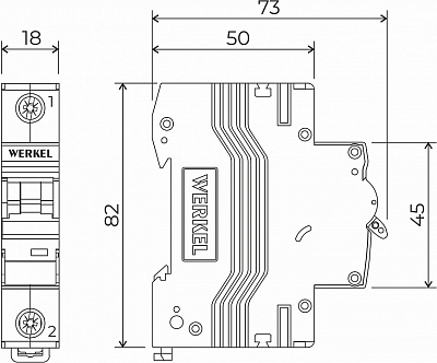 Автоматический выключатель 1P Werkel Автоматические выключатели W901P634 400_400_1882233
