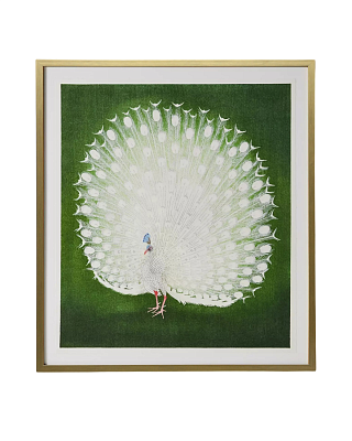Интерьерный постер White Peacock 400_400_2846228