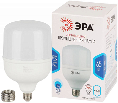 Лампа светодиодная Эра Стандарт E27, E40 65Вт 4000K LED POWER T140-65W-4000-E27/E40 400_400_3083863