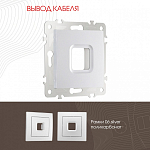 Розетка для вывод кабеля без рамки Arte Milano am-206 206.49-1.silver 250_100_2167548
