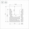Профиль встраиваемый Arlight FLOOR 38356 100_100_1897913