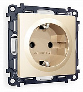 Розетка с заземлением, без рамки Ambrella Volt ALFA MA606010 500_191_2306979