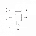 Соединитель T-образный для треков Lightstar Barra 502137-P 250_100_3093148