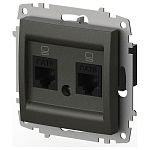 Розетка двойная Ethernet RJ-45 без рамки Elbi Eleсtriс Zena Vega 609-011100-248 250_100_2195301