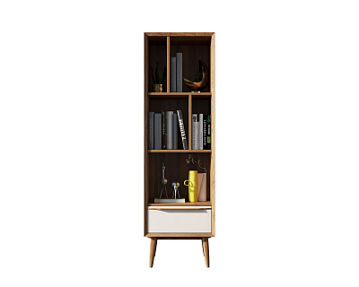 Узкий стеллаж "Bruni white" арт BR26WH 400_400_1351036
