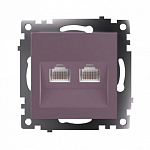 Розетка двойная Ethernet RJ-45 без рамки Stekker Катрин 50006 250_100_2160925