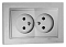 Розетка двойная Mono Electric Despina 102-212105-121