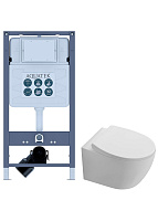 SET AQUATEK СИРИУС-INSP01 (рама AQUATEK INSP-0000001 (без клавиши и крепежа) + унитаз AQ1582T-00 СИРИУС TORNADO с тонким сиденьем soft-close) 500_191_3232713