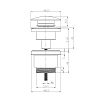LM8500C Клапан донный универсальный Click/Clack 1 ¼, хром 100_100_2415711