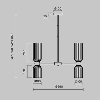 Подвесной светильник Maytoni MOD302PL-10CG 400_400_806883