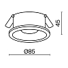 Встраиваемый светильник Technical DL032-2-01W 100_100_2209598