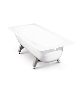 ANTIKA Ванна стальная 150x70x40 cм. с опорной подставкой, с рантом, белая орхидея, ВИЗ 500_191_2907724