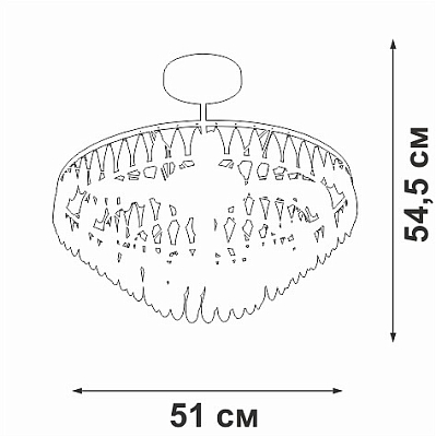 Люстра на штанге Vitaluce V5352 V5352-1/5PL 400_400_1819824