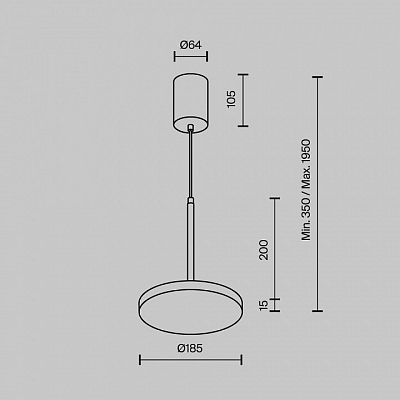 Подвесной светильник Maytoni Technical Plato P076PL-L12W4K-W 400_400_2815917