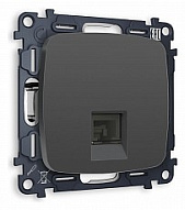 Розетка телефонная RJ-11 со штрокой, без рамки Ambrella Volt OMEGA MO912030 500_191_2307467