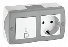 Блок с розеткой и выключателем Mono Electric Octans IP20 104-020001-186 250_100_Array
