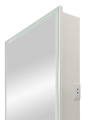 Зеркало-шкаф Allure LED 550х800 левый с розеткой 400_400_2910090