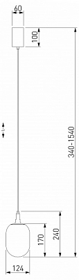Подвесной светильник Eurosvet Pineapple 50266/1 янтарный 400_400_1813737