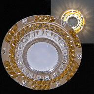 Встраиваемый светильник Reluce  22092-9.0-001PL MR16+LED3W CL+GD 500_191_3127194