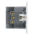 Розетка с заземлением и со шторкой и 2хUSB type A и C, без рамки Stekker Мия 50438 250_100_3093817