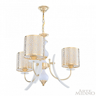 Подвесная люстра Arte Milano Florentia-6067 306067/3 Wh/Gd 400_400_2032673