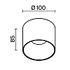 Потолочный светильник Technical C064CL-01-15W4K-RD-WB 100_100_3147103