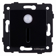 Заглушка для поста с подсветкой, без рамки Kollinger  REA-045BK 500_191_3123571