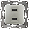 Розетка USB, без рамки Эра Эра 12 12-4110-15