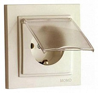 Розетка с заземлением с крышкой Mono Electric Despina 102-170021-118 500_191_2301497