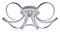 Потолочная люстра Mantra Knot Led 6037K