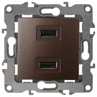 Розетка USB, без рамки Эра Эра 12 12-4110-13 400_400_2394513