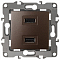 Розетка USB, без рамки Эра Эра 12 12-4110-13