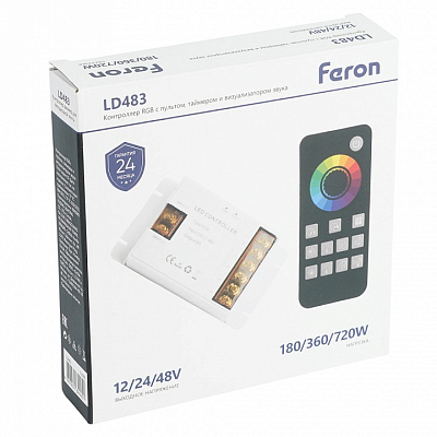 Контроллер-регулятор цвета RGB с пультом ДУ Feron LD483 52098 400_400_2631506