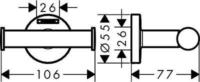 41725000 HG Logis Universal крючок двойной 400_400_1440996