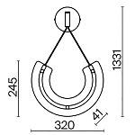 Настенный светильник (бра) Maytoni P091WL-L18G3K 250_100_2852882