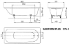 Ванна Saniform Plus Мод.375-1 180х80 белый + anti-sleap 100_100_2419379