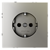 Розетка встраиваемая VOLTUM S70 с заземлением 16А, (шелк) 100_100_2184959