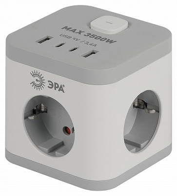 Удлинитель с выключателем Эра  CUBE-3es-1,5m-4USB-W 400_400_2873577