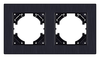 Рамка на 2 поста Kollinger Eleganz Plex EP2BK 400_400_3118474
